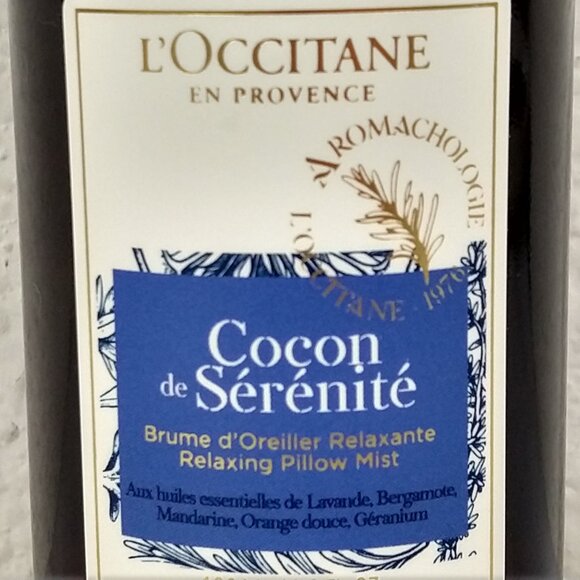 L'Occitane DISCONTINUED Cocon De Serenite Relaxing Pillow Mist 3.3oz NEW - Picture 3 of 5